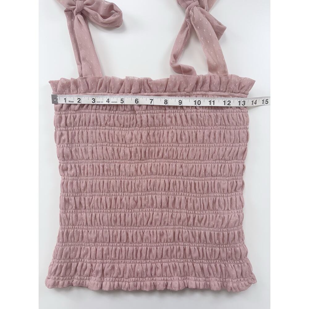 Anthropologie Smocked Cami Tank Top in Pink Size Small - Picture 9 of 10